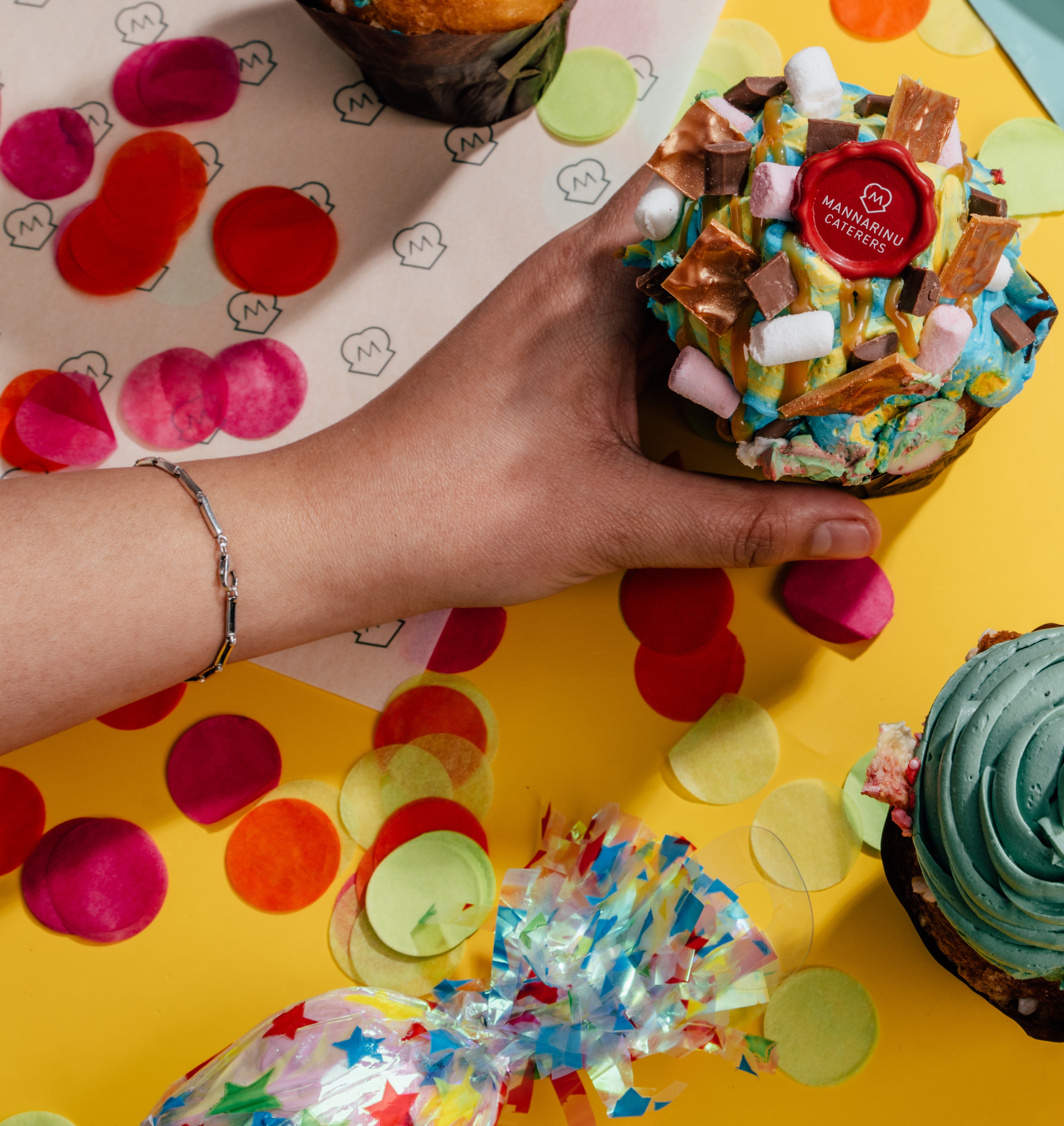 Carnival Rainbow Muffin