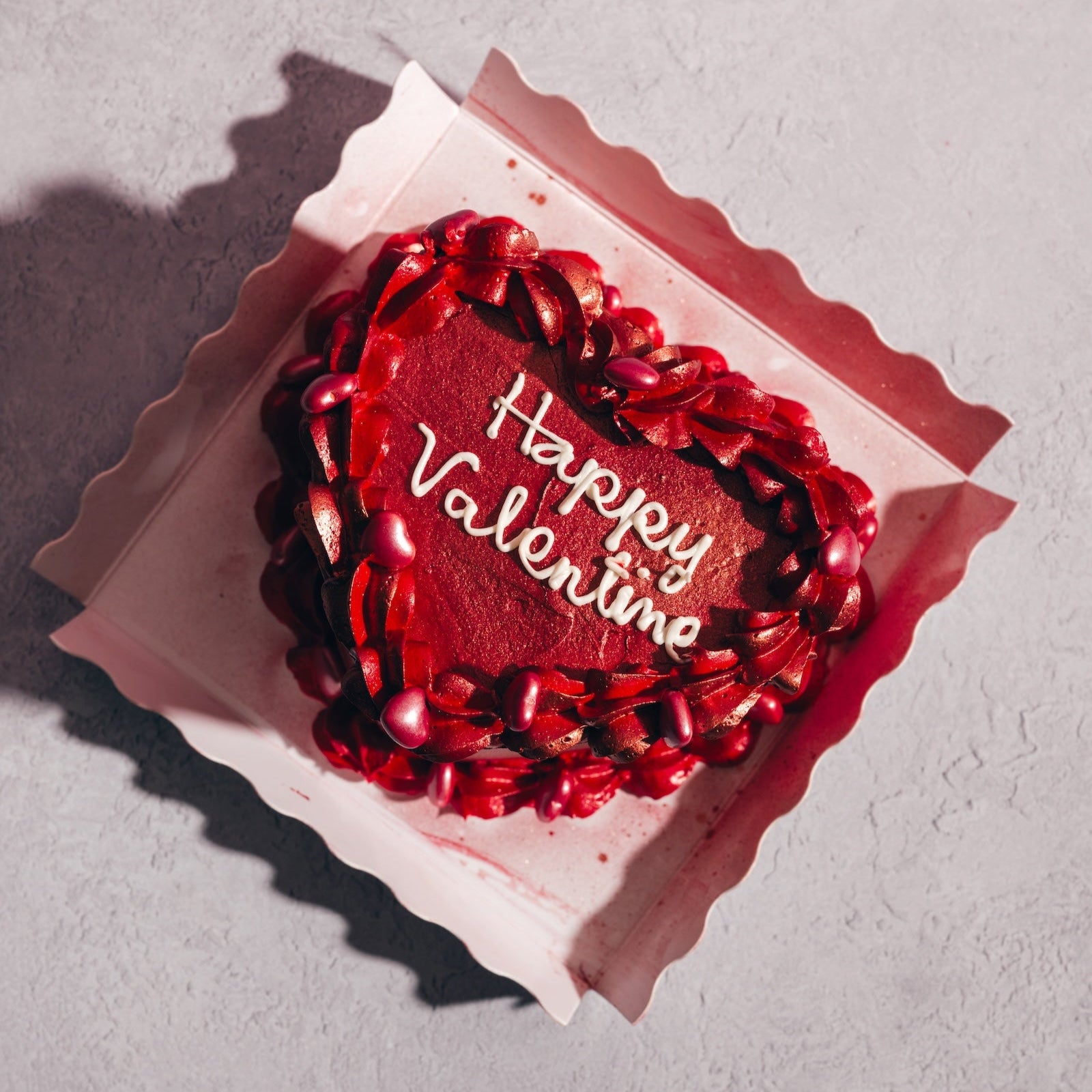 Mini Heart Shaped Valentines Cake