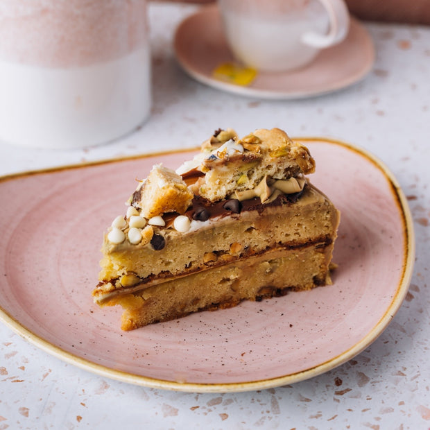 Pistachio Cookie Brownie Cake