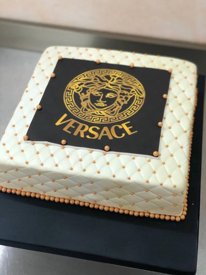 Versace | Chocolate wedding cake, Chanel cake, Elegant birthday cakes