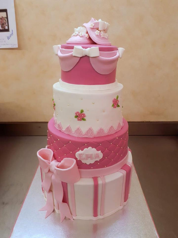 Girl Baptism Cake