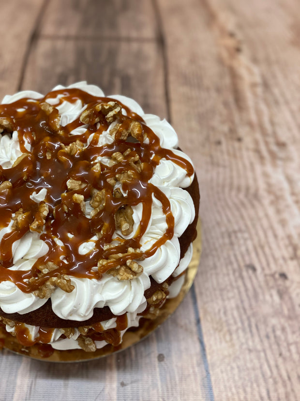 Sticky Toffee & Walnut vanilla bean cake