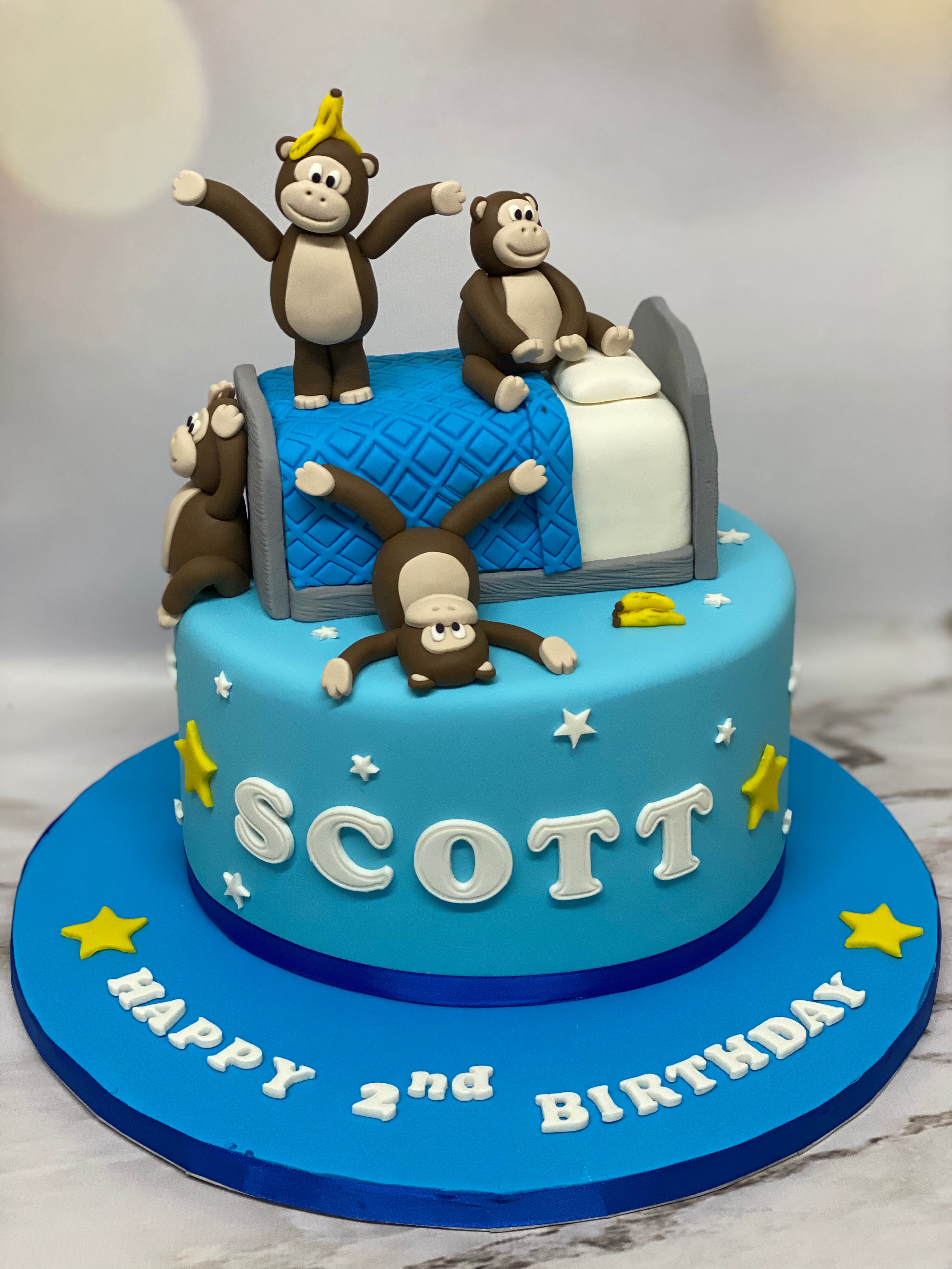 Monkey themed Birthday Cake