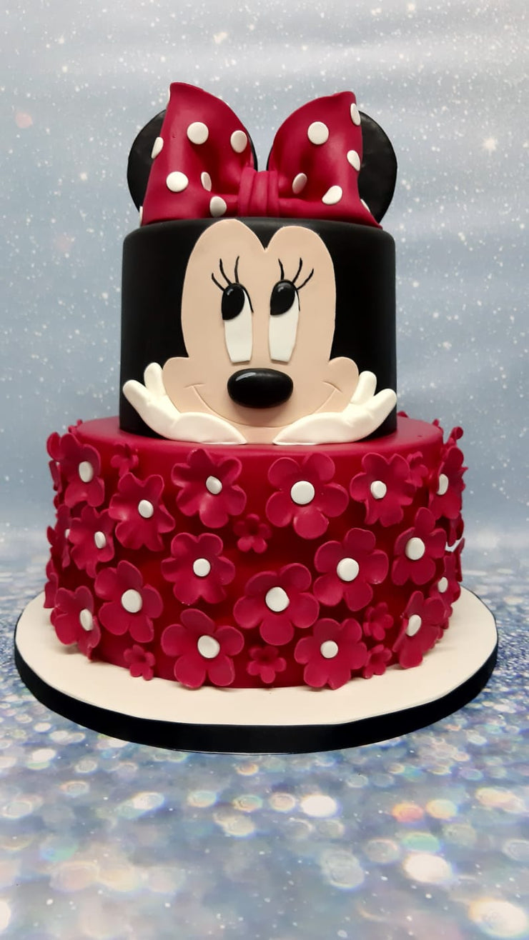 Personalized Red Minnie Mouse Cake Topper / Red Minnie Baby Birthday Cake  Topper – Tracy Digital Design